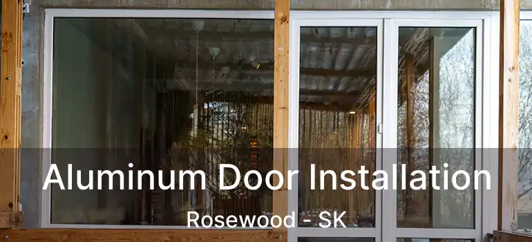  Aluminum Door Installation Rosewood - SK