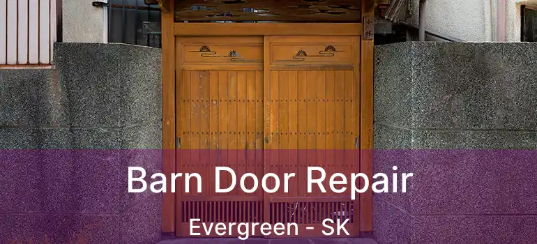  Barn Door Repair Evergreen - SK