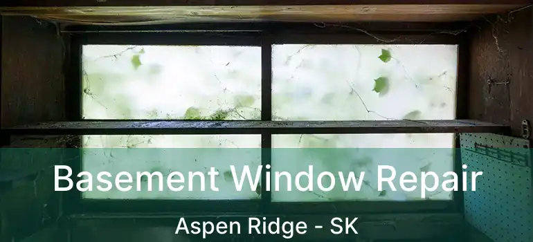  Basement Window Repair Aspen Ridge - SK