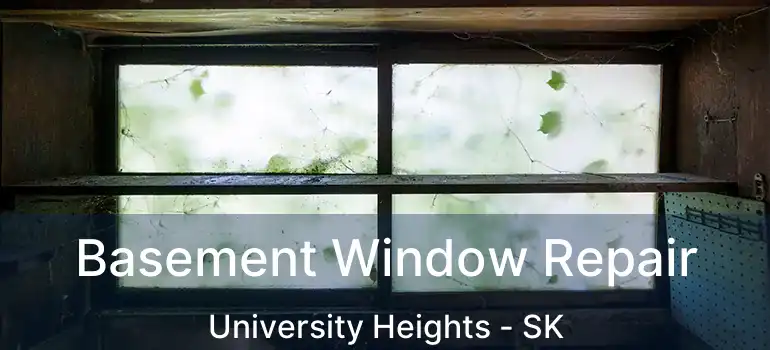  Basement Window Repair University Heights - SK