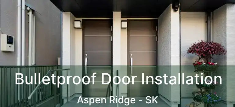  Bulletproof Door Installation Aspen Ridge - SK