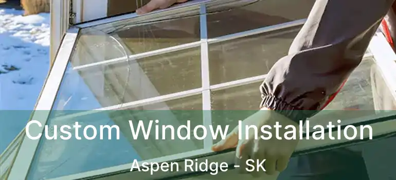  Custom Window Installation Aspen Ridge - SK