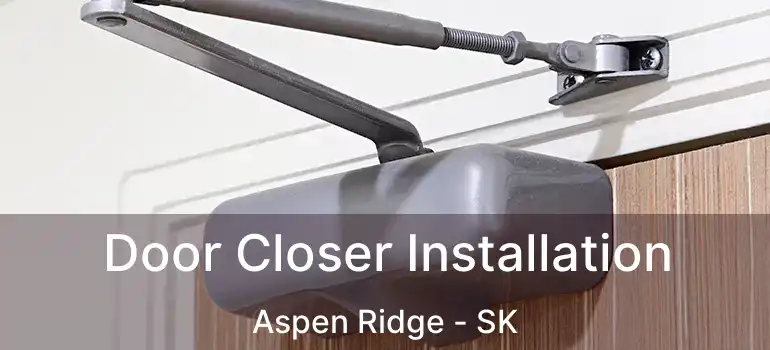  Door Closer Installation Aspen Ridge - SK