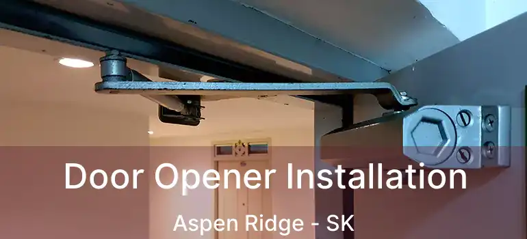  Door Opener Installation Aspen Ridge - SK