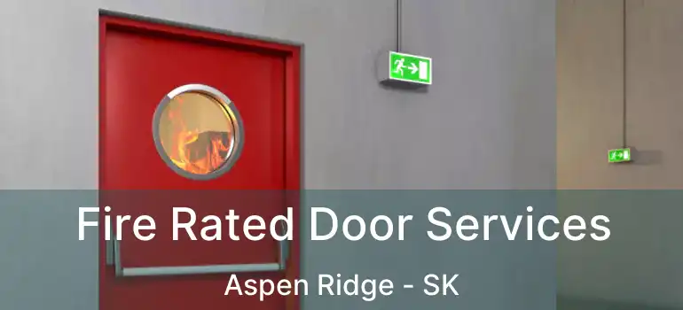  Fire Rated Door Services Aspen Ridge - SK