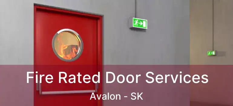  Fire Rated Door Services Avalon - SK