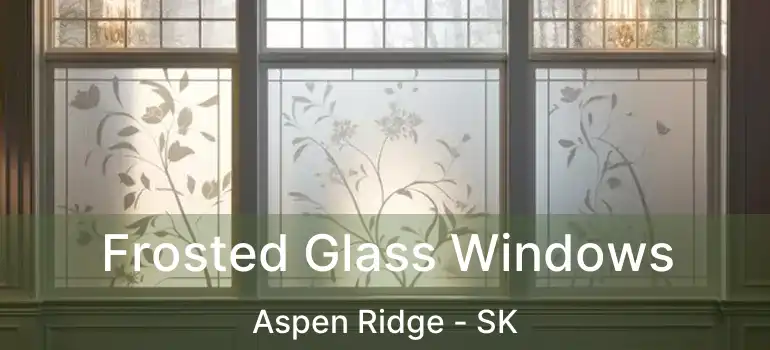  Frosted Glass Windows Aspen Ridge - SK