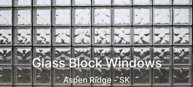  Glass Block Windows Aspen Ridge - SK