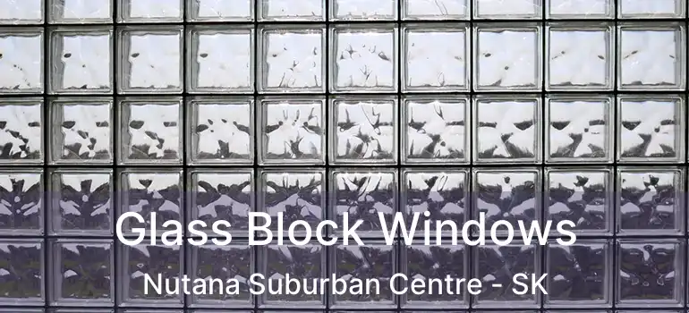  Glass Block Windows Nutana Suburban Centre - SK