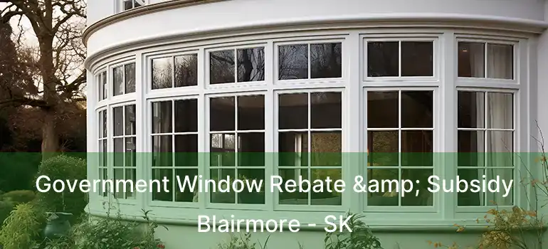  Government Window Rebate & Subsidy Blairmore - SK