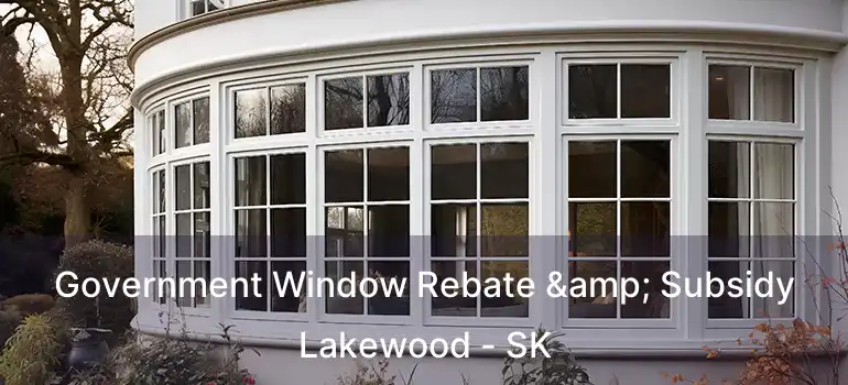  Government Window Rebate & Subsidy Lakewood - SK