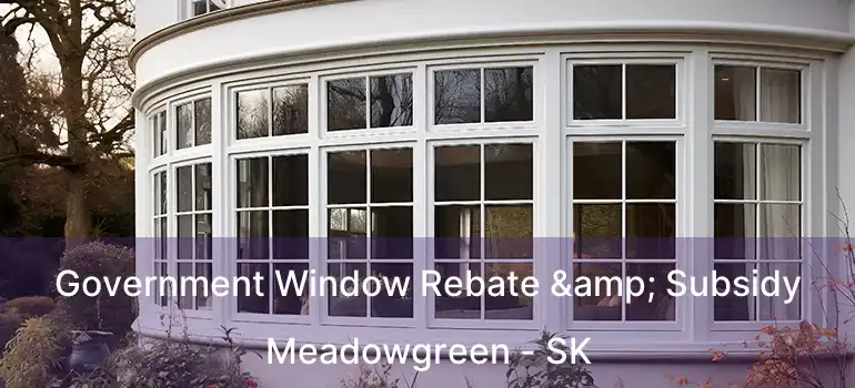  Government Window Rebate & Subsidy Meadowgreen - SK