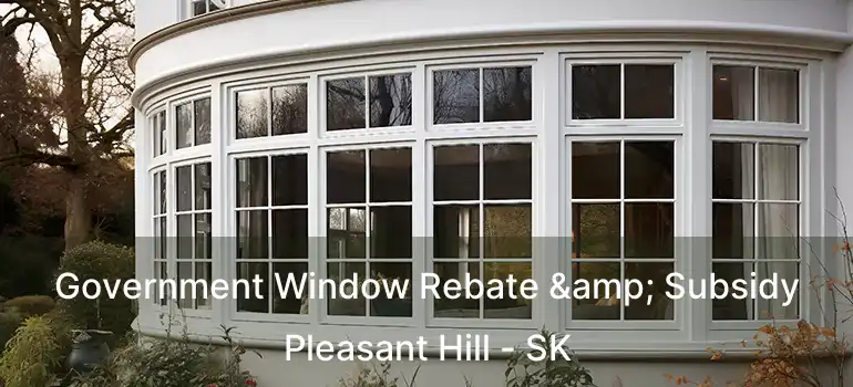  Government Window Rebate & Subsidy Pleasant Hill - SK