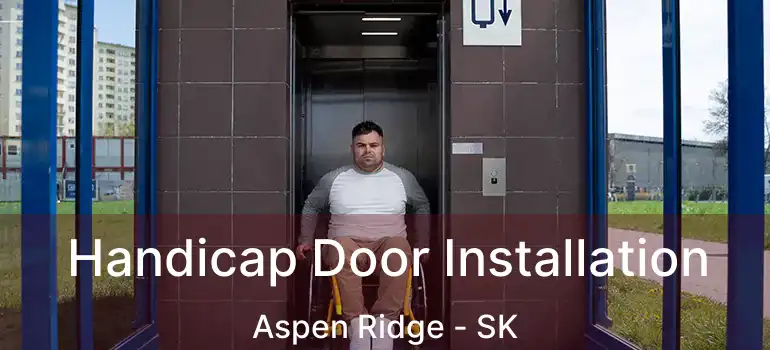  Handicap Door Installation Aspen Ridge - SK