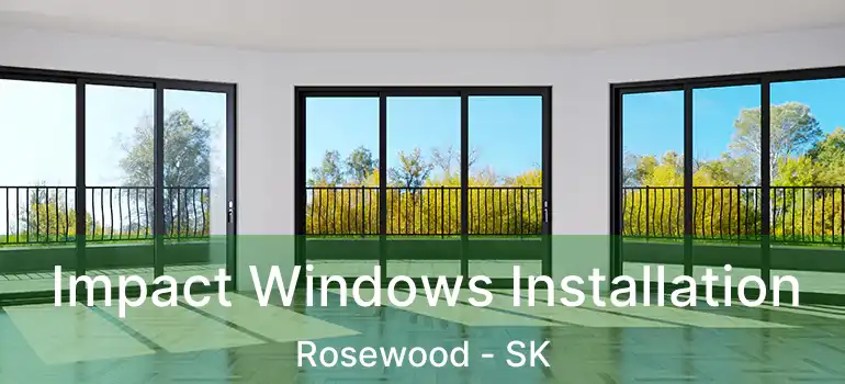  Impact Windows Installation Rosewood - SK