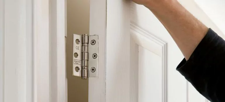 Bathroom Stall Door Hinge Repair in University Heights, SK