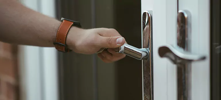 Lock Stile Activating Bracket in Queen Elizabeth, SK