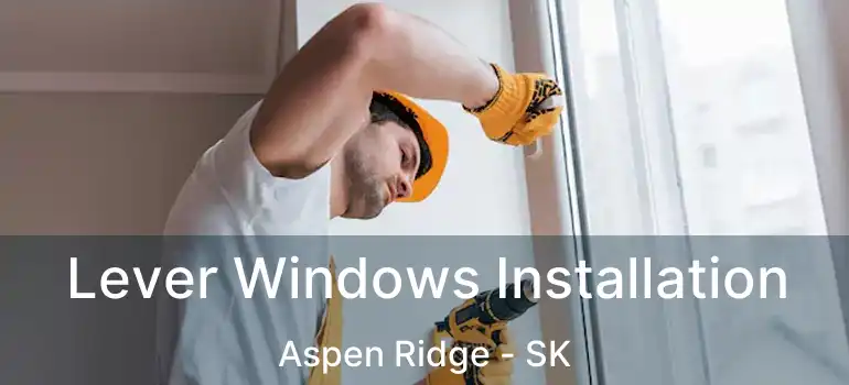  Lever Windows Installation Aspen Ridge - SK