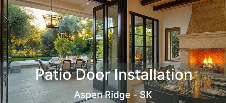  Patio Door Installation Aspen Ridge - SK