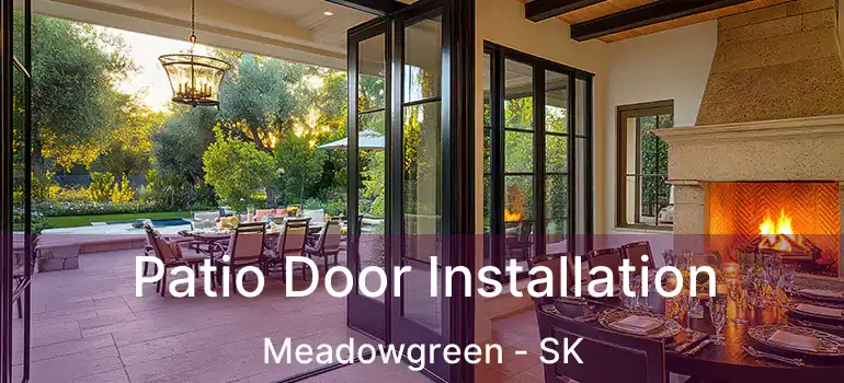  Patio Door Installation Meadowgreen - SK