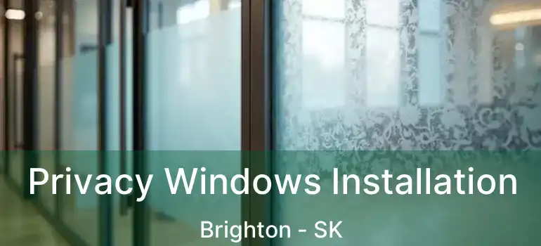  Privacy Windows Installation Brighton - SK