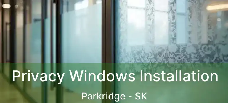  Privacy Windows Installation Parkridge - SK