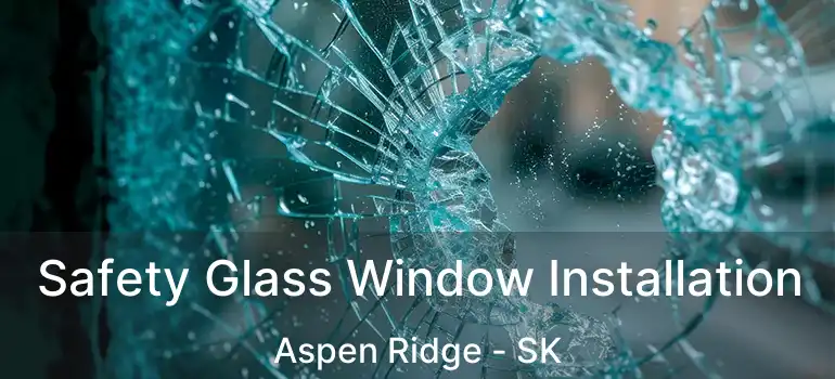  Safety Glass Window Installation Aspen Ridge - SK