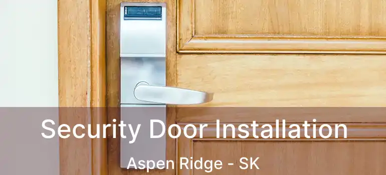  Security Door Installation Aspen Ridge - SK