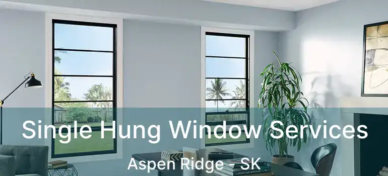  Single Hung Window Services Aspen Ridge - SK