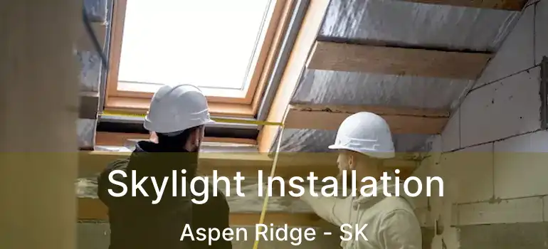  Skylight Installation Aspen Ridge - SK