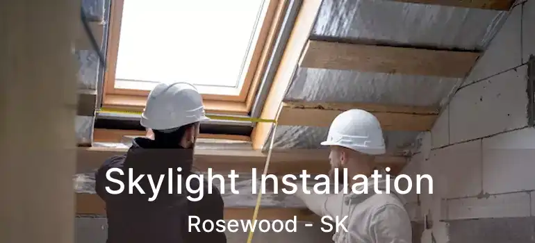  Skylight Installation Rosewood - SK