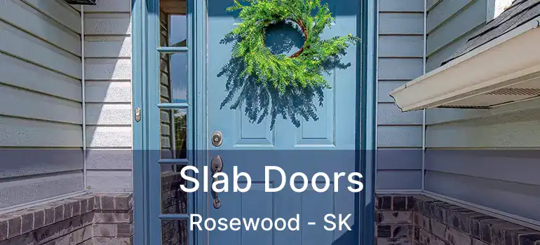  Slab Doors Rosewood - SK