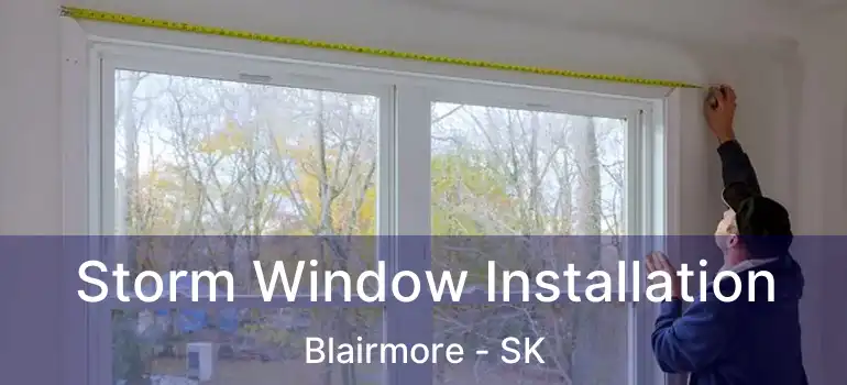  Storm Window Installation Blairmore - SK