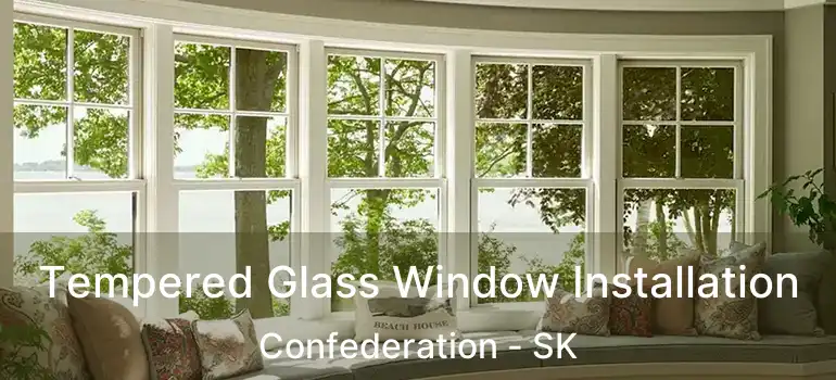  Tempered Glass Window Installation Confederation - SK