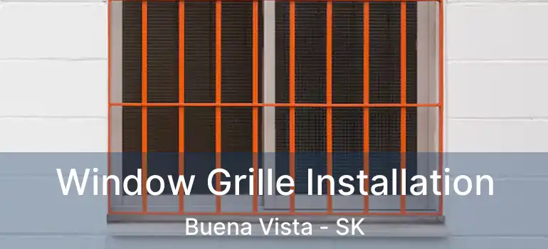  Window Grille Installation Buena Vista - SK