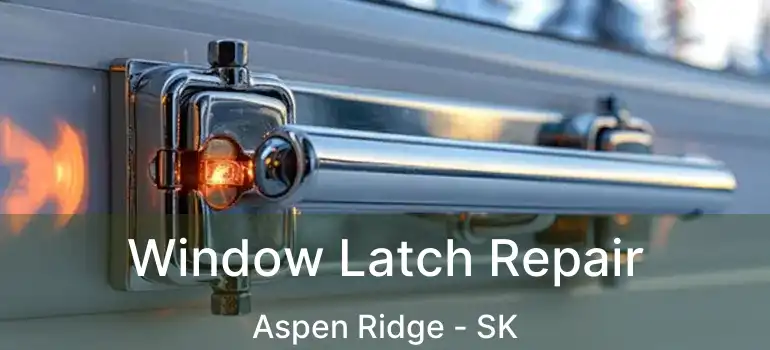  Window Latch Repair Aspen Ridge - SK