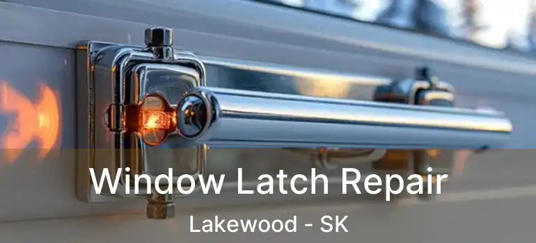  Window Latch Repair Lakewood - SK