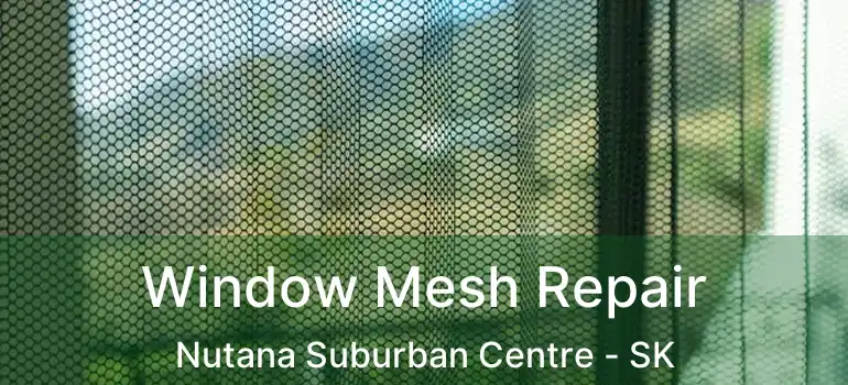  Window Mesh Repair Nutana Suburban Centre - SK