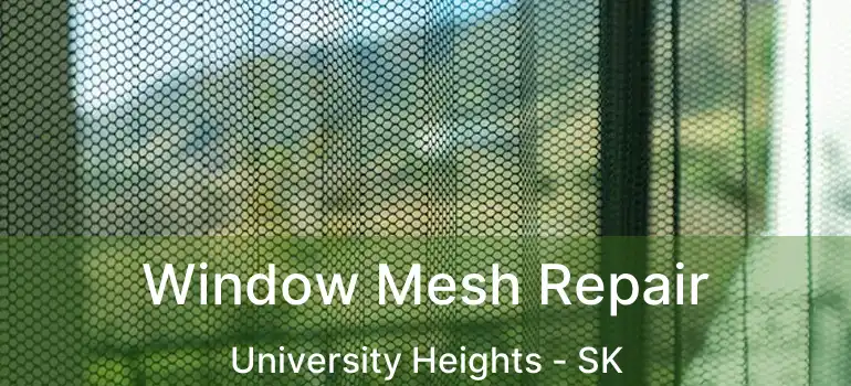  Window Mesh Repair University Heights - SK