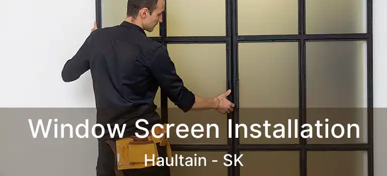  Window Screen Installation Haultain - SK