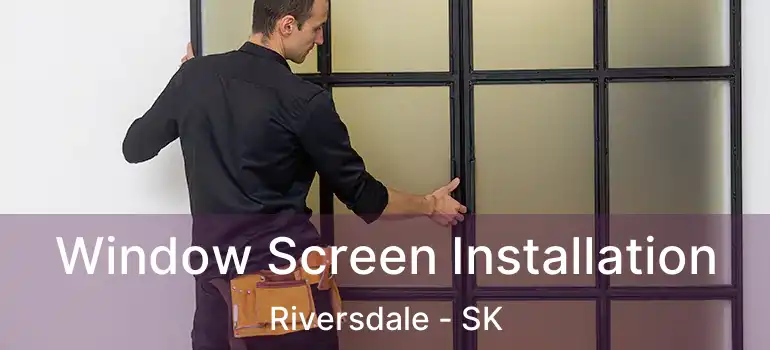  Window Screen Installation Riversdale - SK