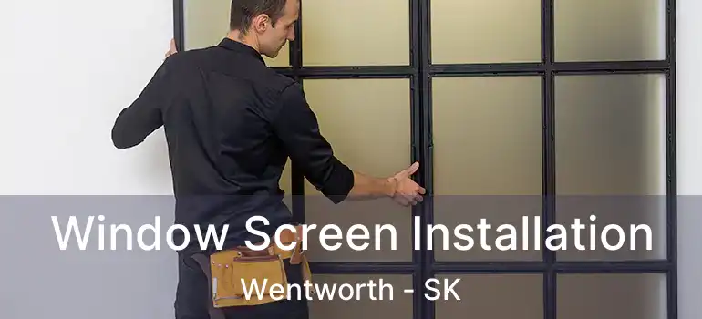  Window Screen Installation Wentworth - SK